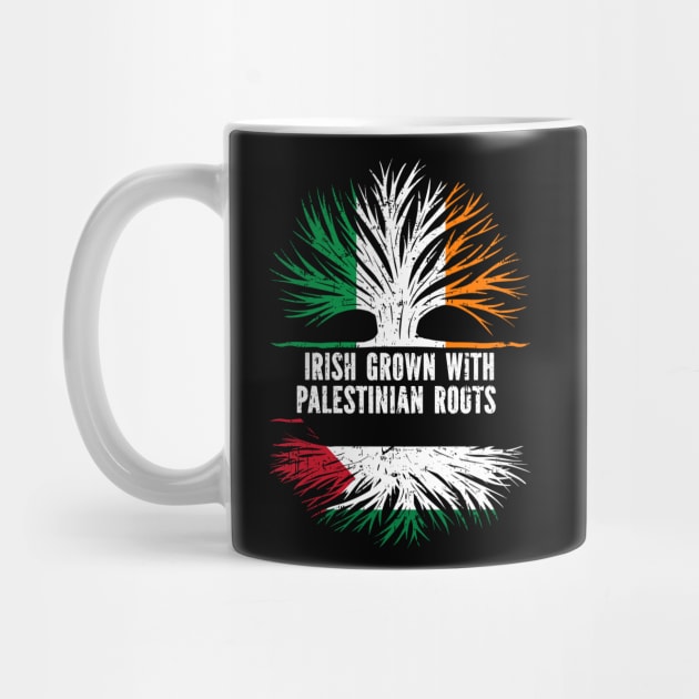 Irish Grown With Palestinian Roots Ireland Flag by silvercoin